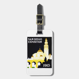 Étiquette À Bagage Exposition de San Diego en 1915