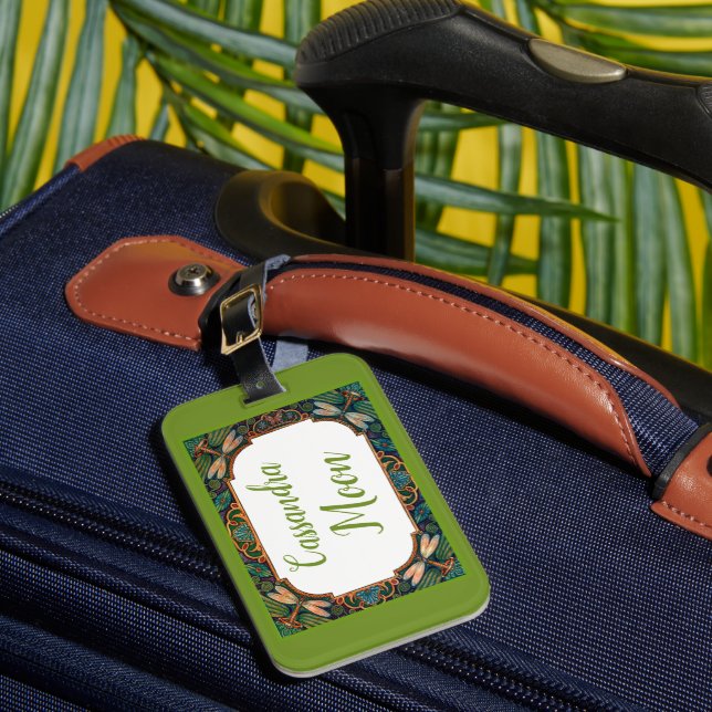 Étiquette À Bagage Fairy Tale Dragonfly Personnalisé (Insitu Rectoal 1)