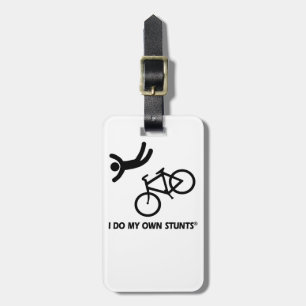 Étiquette À Bagage Faites du vélo mes propres cascades