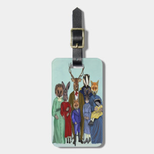Étiquette À Bagage Famille Woodland