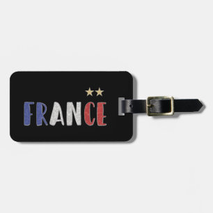 Étiquette À Bagage Fan de football France Chemise Française