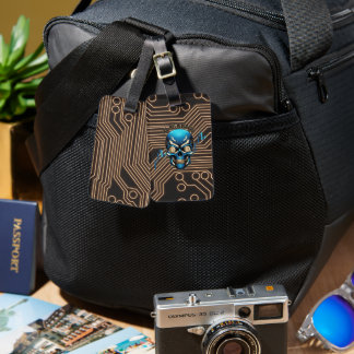 Étiquette À Bagage Fantasy Design | Crypto Btc | Motivation | Blue