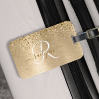 Faux Gold brossé Parties scintillant métallique Im