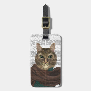 Étiquette À Bagage Feline Fashionista