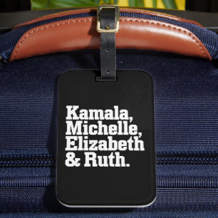 Étiquette À Bagage Feminist Political Kamala Michelle Elizabeth Ruth