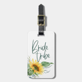 Étiquette À Bagage Femme de la tribu Bridesmaid Tournesol Eucalyptus 
