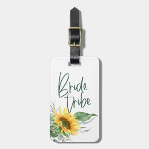 Étiquette À Bagage Femme de la tribu Bridesmaid Tournesol Eucalyptus 