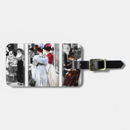 Étiquette À Bagage femmes victoriennes vintages