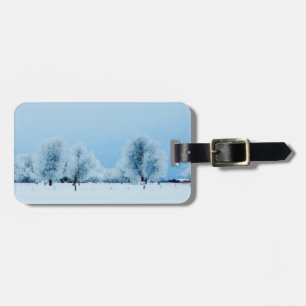 Étiquette À Bagage Ferme d'hiver