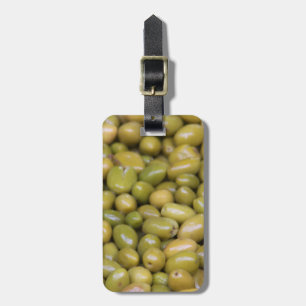 Étiquette À Bagage Fermeture Des Oliviers Verts