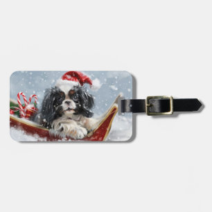Étiquette À Bagage Festival de Noël de Chien Chin Japonais