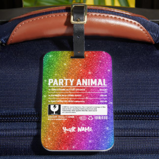 Étiquette À Bagage Fête de fierté LGBTQ personnalisée Animal