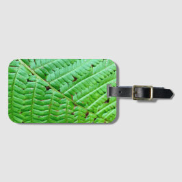 Étiquette À Bagage Feuille de Ferme verte