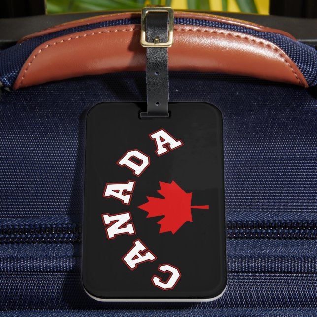 Étiquette À Bagage Feuille d'érable du Canada (Insitu Rectoal 2)