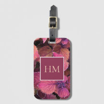 Feuilles Monogram Burgundy Cream