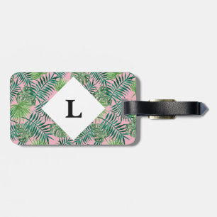 Étiquette À Bagage Feuilles tropicaux personnalisés Marque de bagage