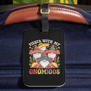Étiquette À Bagage Fiesta Avec Mes Gnomigos Gnome Cinco De Mayo