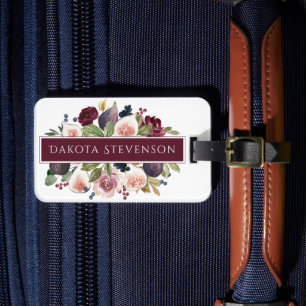 Étiquette À Bagage Figues florissantes   Moody Russe Fruit Blossom Pe