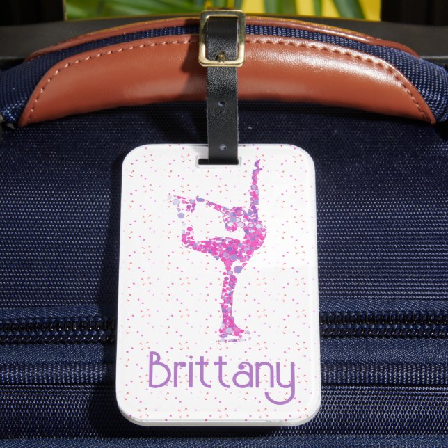 Étiquette À Bagage Figure Patinage nom personnalisé Bagage balise (Insitu Rectoal 2)