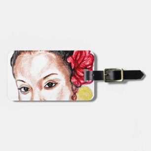 Étiquette À Bagage Fille africaine
