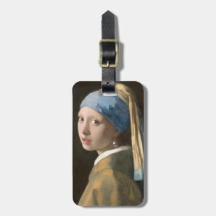 Étiquette À Bagage Fille avec une oreille perle