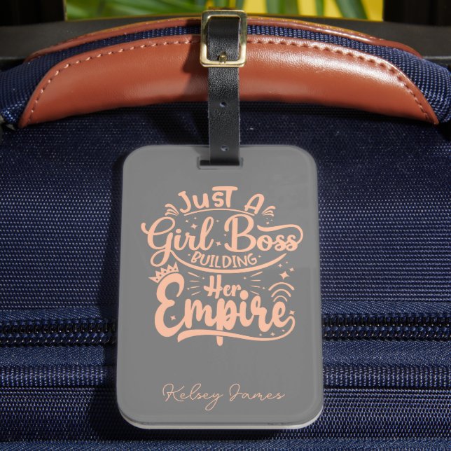 Étiquette À Bagage Fille Boss Construire Son Empire Personnalisé (Insitu Rectoal 2)