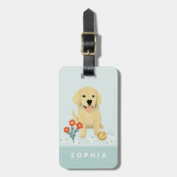 Filles mignonnes Flore Chien Enfants Voyage