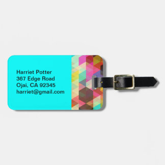 Étiquette À Bagage Fine Cool Abstraite Cute Girly Retro Mode