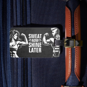 Étiquette À Bagage Fitness Gym entraînement Bodybuilding Motivation