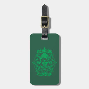 Étiquette À Bagage Flèche   Emerald Archer Graphic