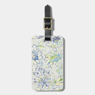 Étiquette À Bagage Fleur bleue de Bohème