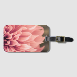 Étiquette À Bagage Fleur de fleur de dahlia