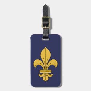 Étiquette À Bagage Fleur-De-lis