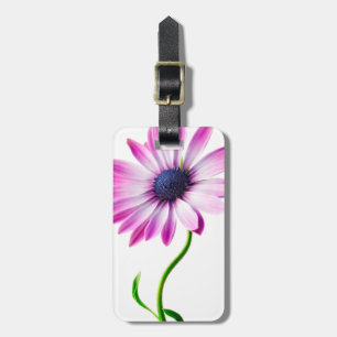 Étiquette À Bagage Fleur de marais bleu pourpre à fleurs