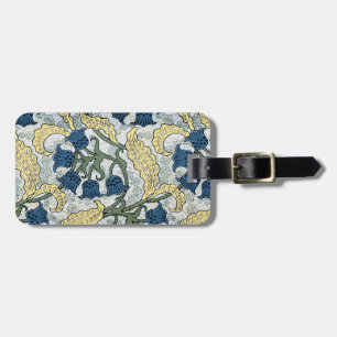 Étiquette À Bagage Fleur de Muguet Art Nouveau Verneuil