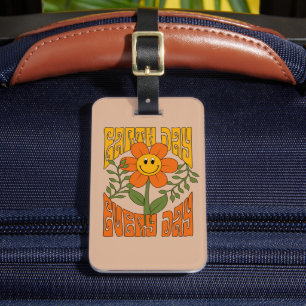 Étiquette À Bagage Fleur marguerite rétro des années 70