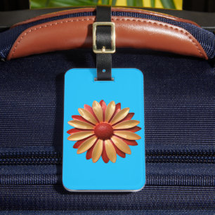Étiquette À Bagage Fleur MOD Daisy en gras - Floral printemps été ann