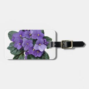 Étiquette À Bagage Fleur pourpre de jardin de violette africaine