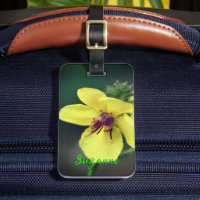 Fleur sauvage jaune délicat personnalisé