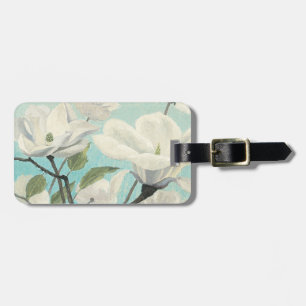 Étiquette À Bagage Fleurs blanches des sud