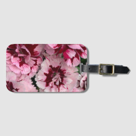 Étiquette À Bagage Fleurs Carnation Roses