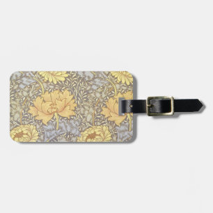 Étiquette À Bagage Fleurs de chrysanthème de William Morris