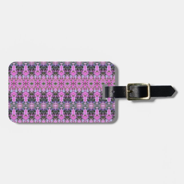 Étiquette À Bagage Fleurs de terrain Ikat 7 (Devant horizontal)