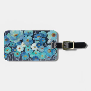Étiquette À Bagage Fleurs d'indigo