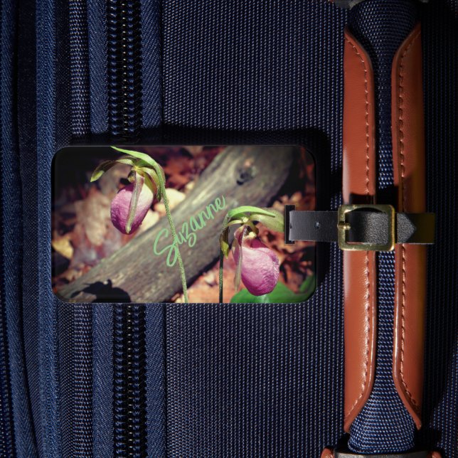 Étiquette À Bagage Fleurs d'orchidées de chlipper de dame sauvage per (Insitu Rectoal 4)