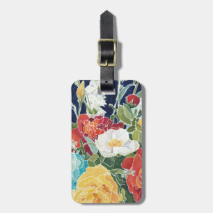 Étiquette À Bagage Floral de minuit I
