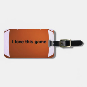 Étiquette À Bagage Football Américain : J'Aime Ce Jeu
