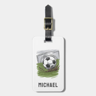Étiquette À Bagage Football de balle de football moderne tendance per