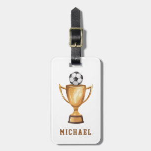 Étiquette À Bagage Football de balle de football moderne tendance per