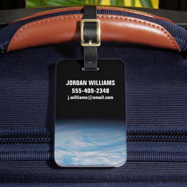 Étiquette À Bagage Formation De Nuages Circulaires Sur L'Océan Pacifi (Insitu Rectoal 2)